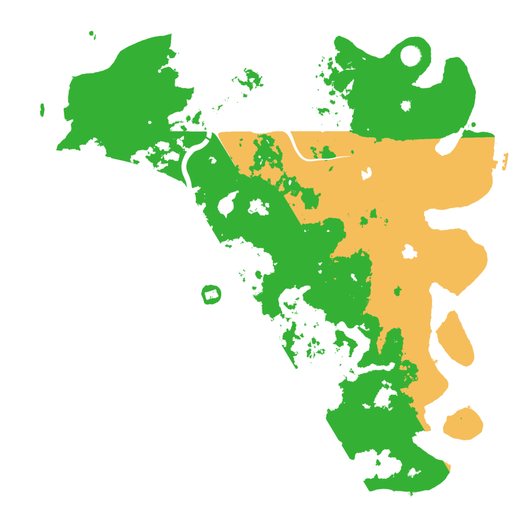 Biome Rust Map: Procedural Map, Size: 4500, Seed: 1240074157