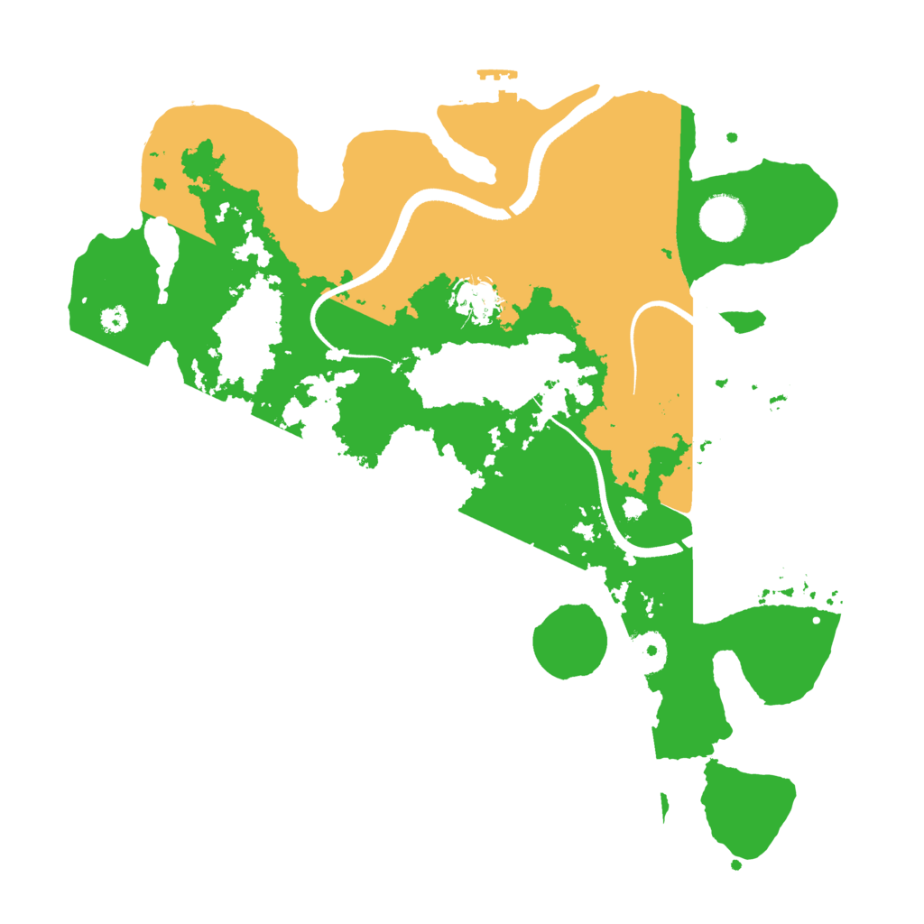 Biome Rust Map: Procedural Map, Size: 3500, Seed: 1904