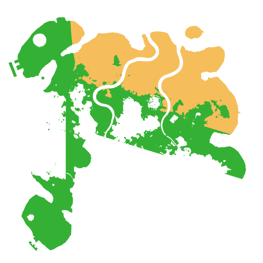 Biome Rust Map: Procedural Map, Size: 3500, Seed: 648254
