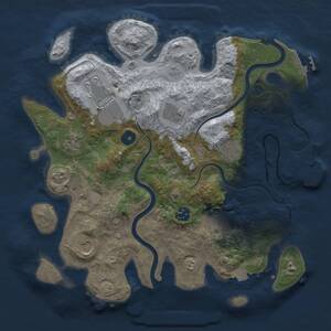 Thumbnail Rust Map: Procedural Map, Size: 3500, Seed: 779007812, 14 Monuments