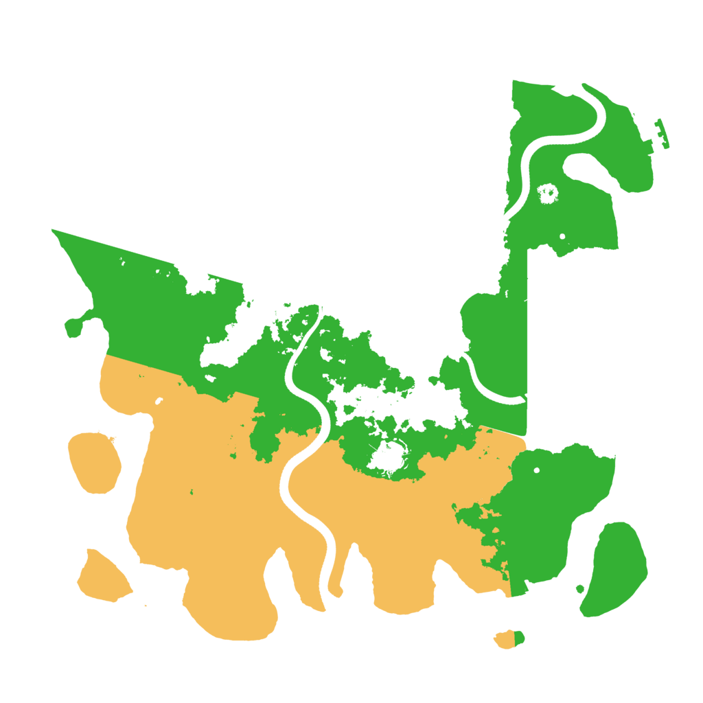 Biome Rust Map: Procedural Map, Size: 3500, Seed: 779007812