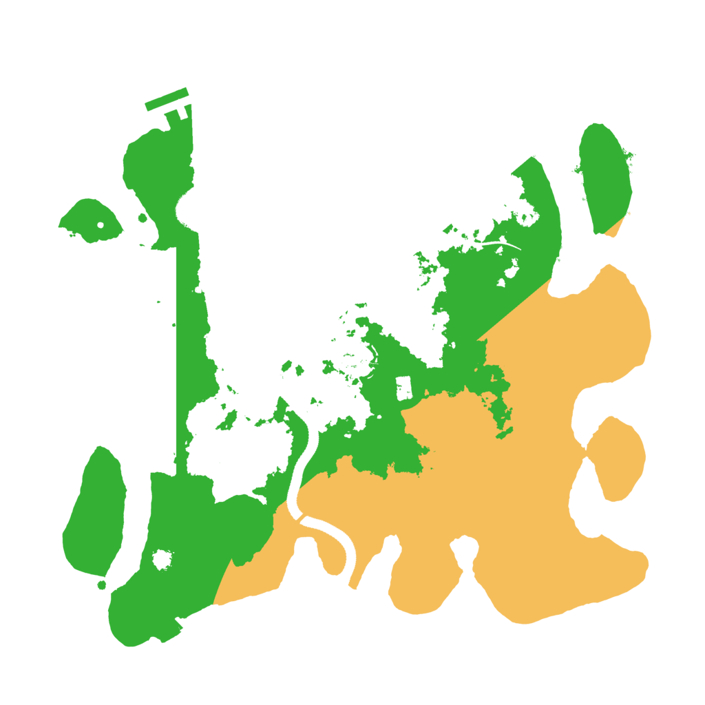 Biome Rust Map: Procedural Map, Size: 3200, Seed: 5554883