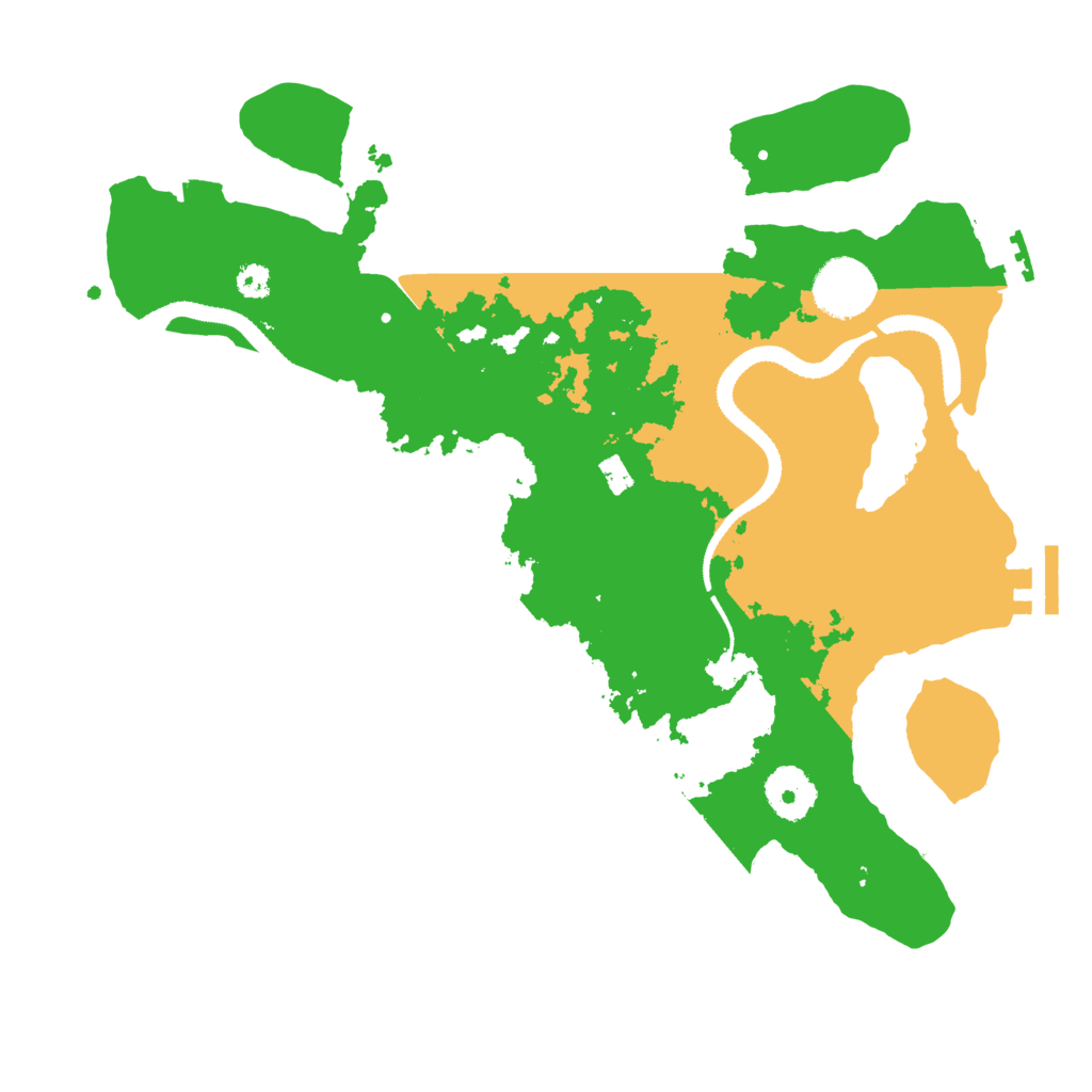 Biome Rust Map: Procedural Map, Size: 3200, Seed: 299901587