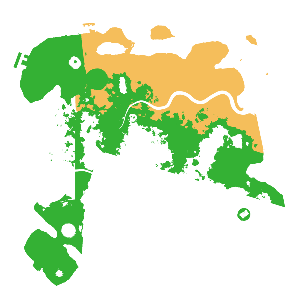 Biome Rust Map: Procedural Map, Size: 3800, Seed: 648254