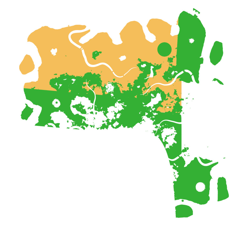 Biome Rust Map: Procedural Map, Size: 4500, Seed: 461782015