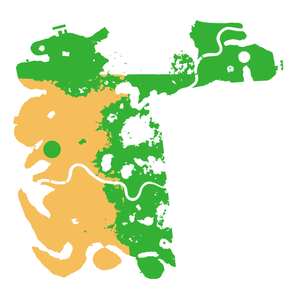 Biome Rust Map: Procedural Map, Size: 4500, Seed: 1195242474