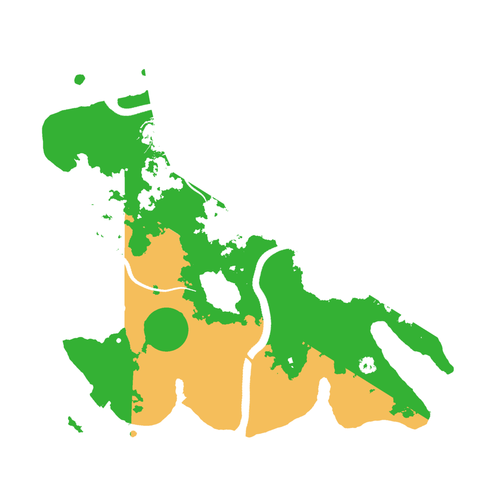 Biome Rust Map: Procedural Map, Size: 3000, Seed: 110420