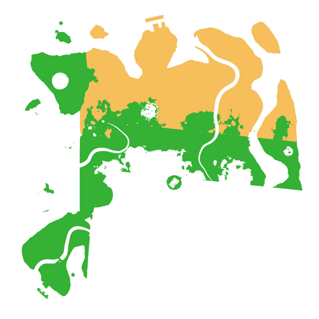 Biome Rust Map: Procedural Map, Size: 3500, Seed: 1554165