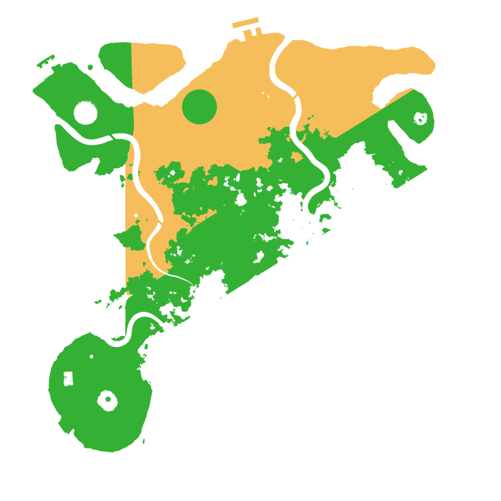 Biome Rust Map: Procedural Map, Size: 3800, Seed: 231517500