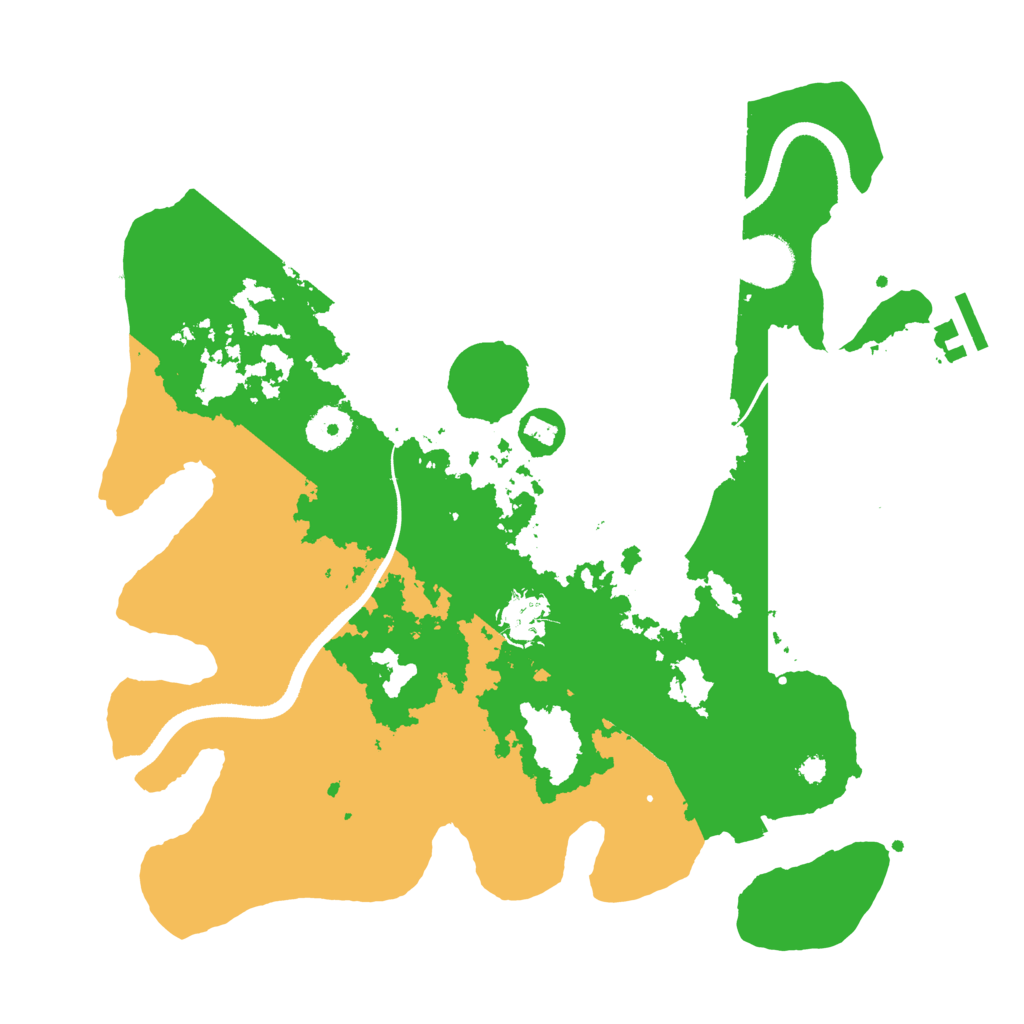 Biome Rust Map: Procedural Map, Size: 3500, Seed: 481983