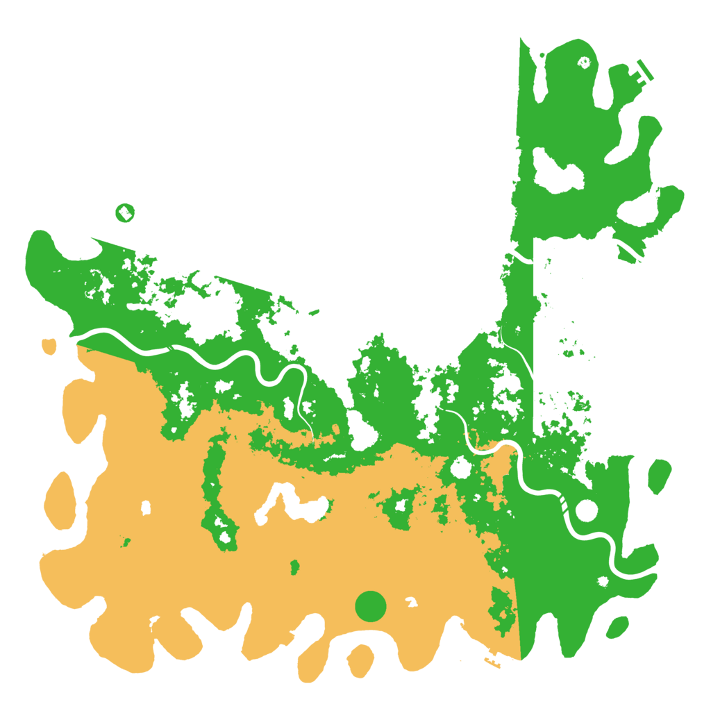 Biome Rust Map: Procedural Map, Size: 6000, Seed: 451454384