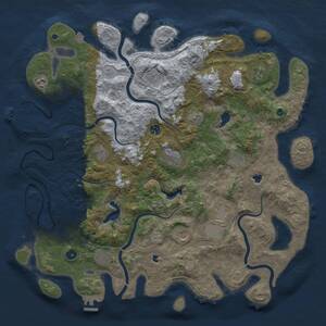 Thumbnail Rust Map: Procedural Map, Size: 4700, Seed: 1809373189, 17 Monuments