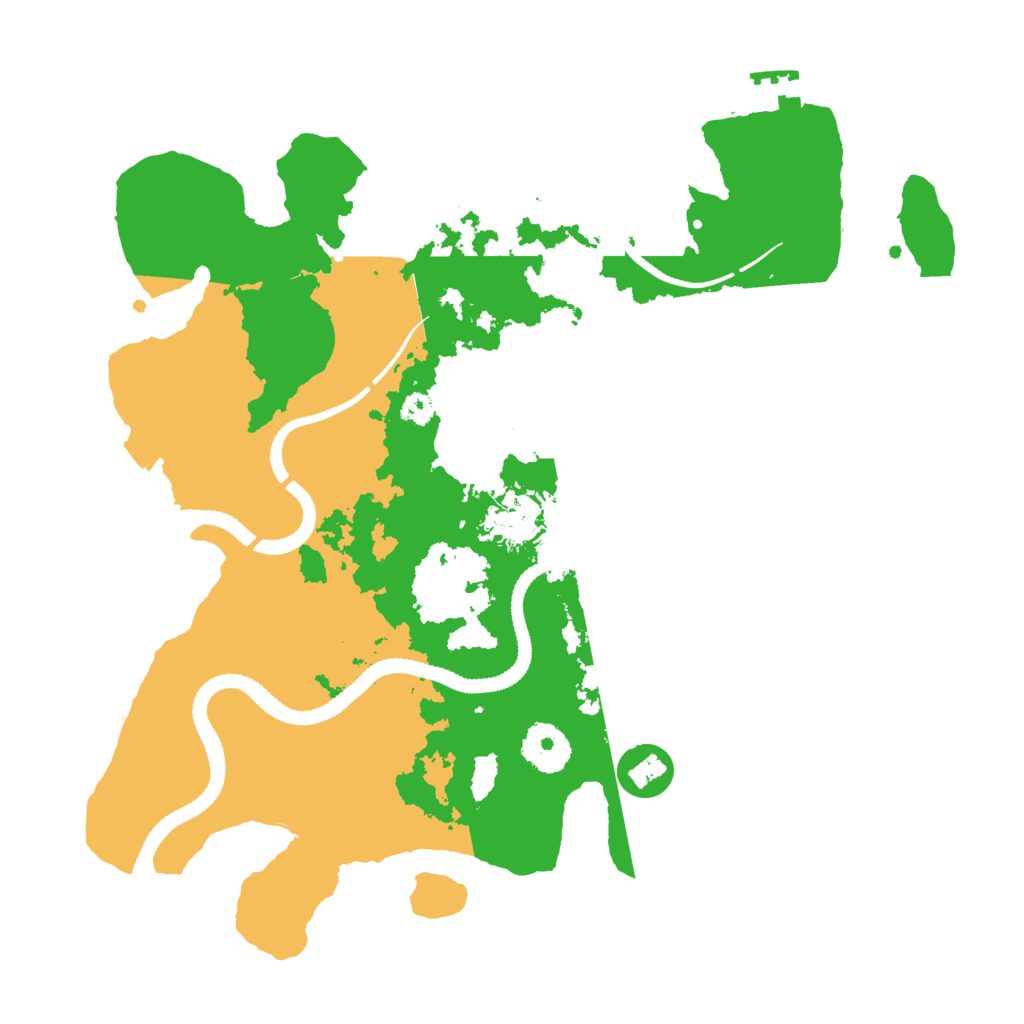 Biome Rust Map: Procedural Map, Size: 3200, Seed: 633243