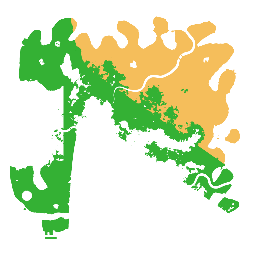 Biome Rust Map: Procedural Map, Size: 4500, Seed: 563985573