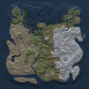 Thumbnail Rust Map: Procedural Map, Size: 4250, Seed: 34222448, 17 Monuments