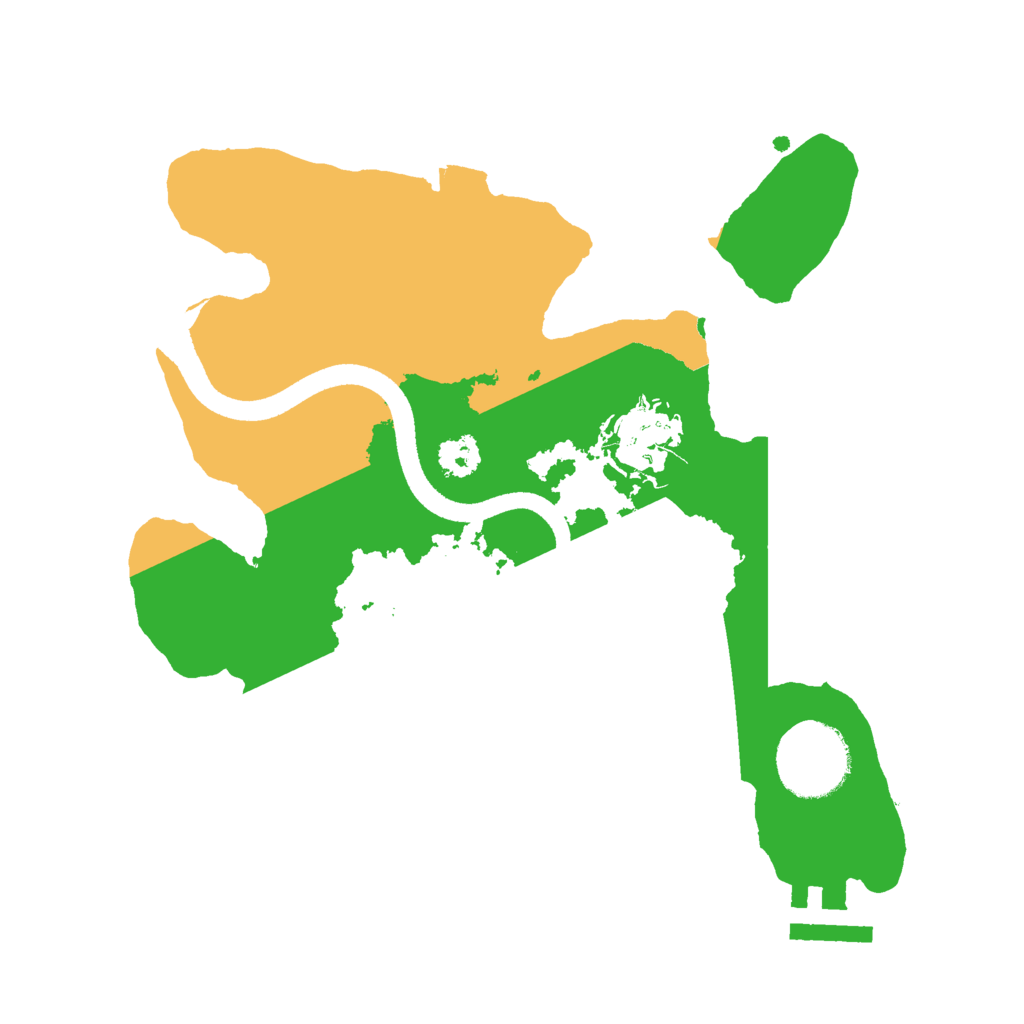 Biome Rust Map: Procedural Map, Size: 2500, Seed: 585717421