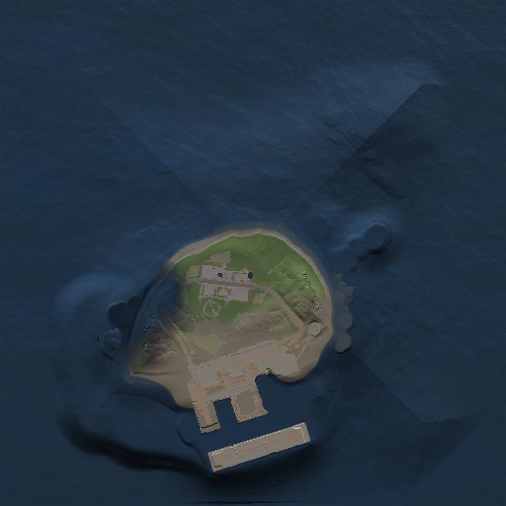 Rust Map: Procedural Map, Size: 1000, Seed: 1946877439, 2 Monuments