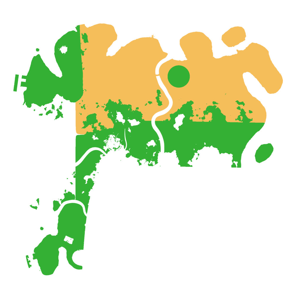 Biome Rust Map: Procedural Map, Size: 3600, Seed: 2078678653