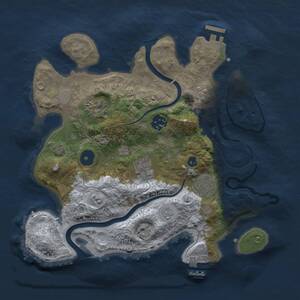 Thumbnail Rust Map: Procedural Map, Size: 3000, Seed: 56786, 11 Monuments