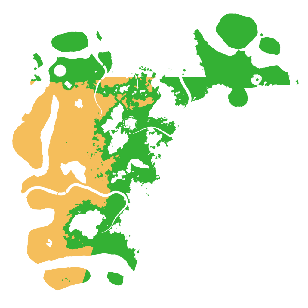 Biome Rust Map: Procedural Map, Size: 4500, Seed: 414078469