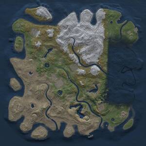 Thumbnail Rust Map: Procedural Map, Size: 4500, Seed: 42069187, 15 Monuments