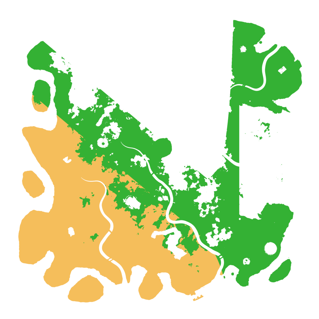 Biome Rust Map: Procedural Map, Size: 4500, Seed: 42069187