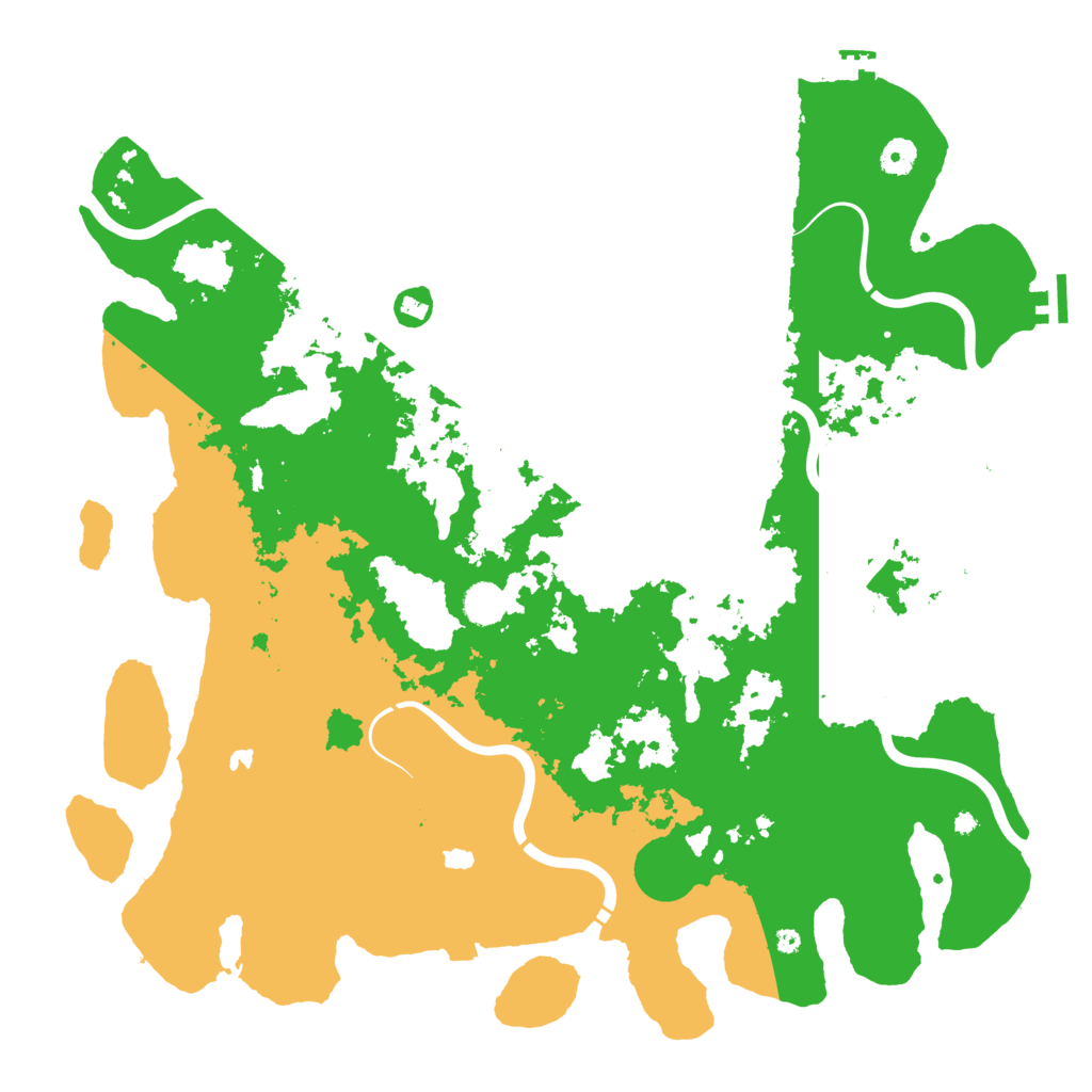 Biome Rust Map: Procedural Map, Size: 4500, Seed: 207612155