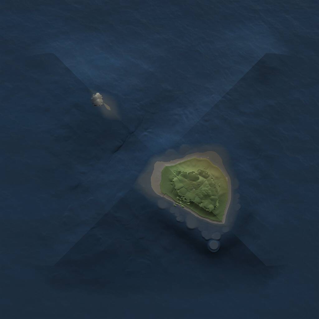 Rust Map: Procedural Map, Size: 1000, Seed: 1293559, 1 Monuments
