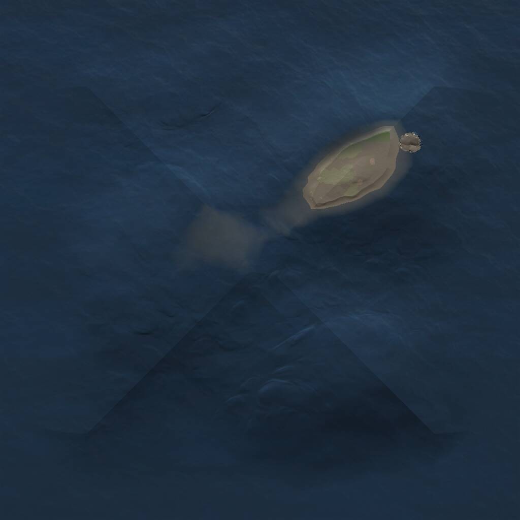 Rust Map: Procedural Map, Size: 1000, Seed: 1625102, 1 Monuments
