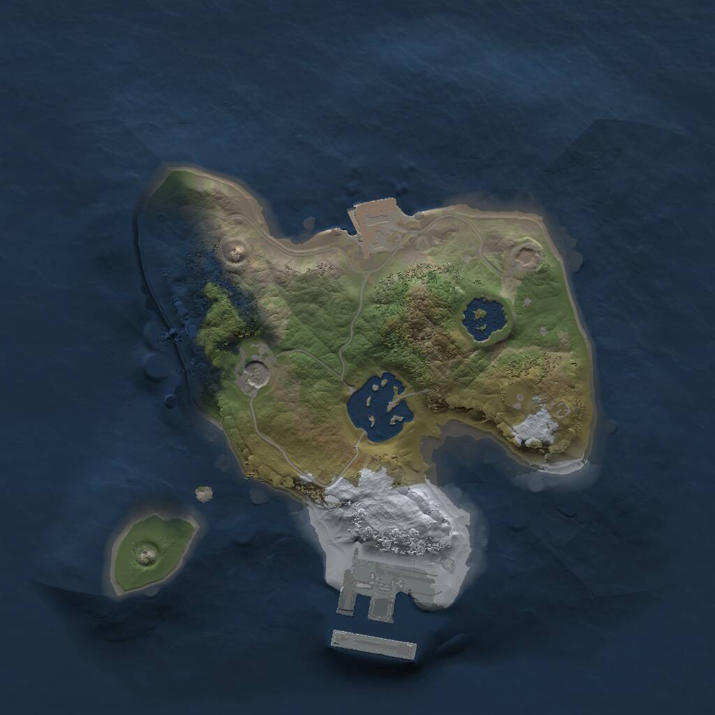 Rust Map: Procedural Map, Size: 1700, Seed: 965290949, 4 Monuments