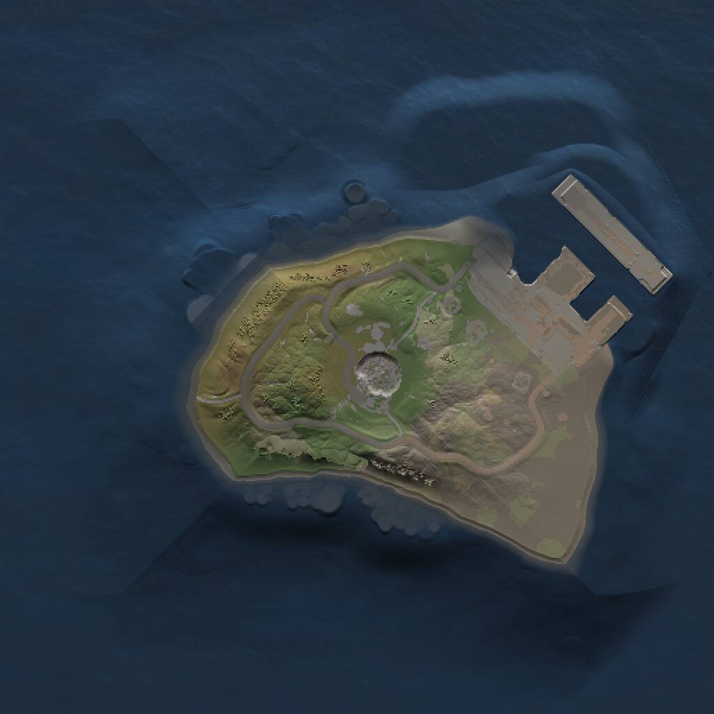 Rust Map: Procedural Map, Size: 1000, Seed: 1812730948, 3 Monuments