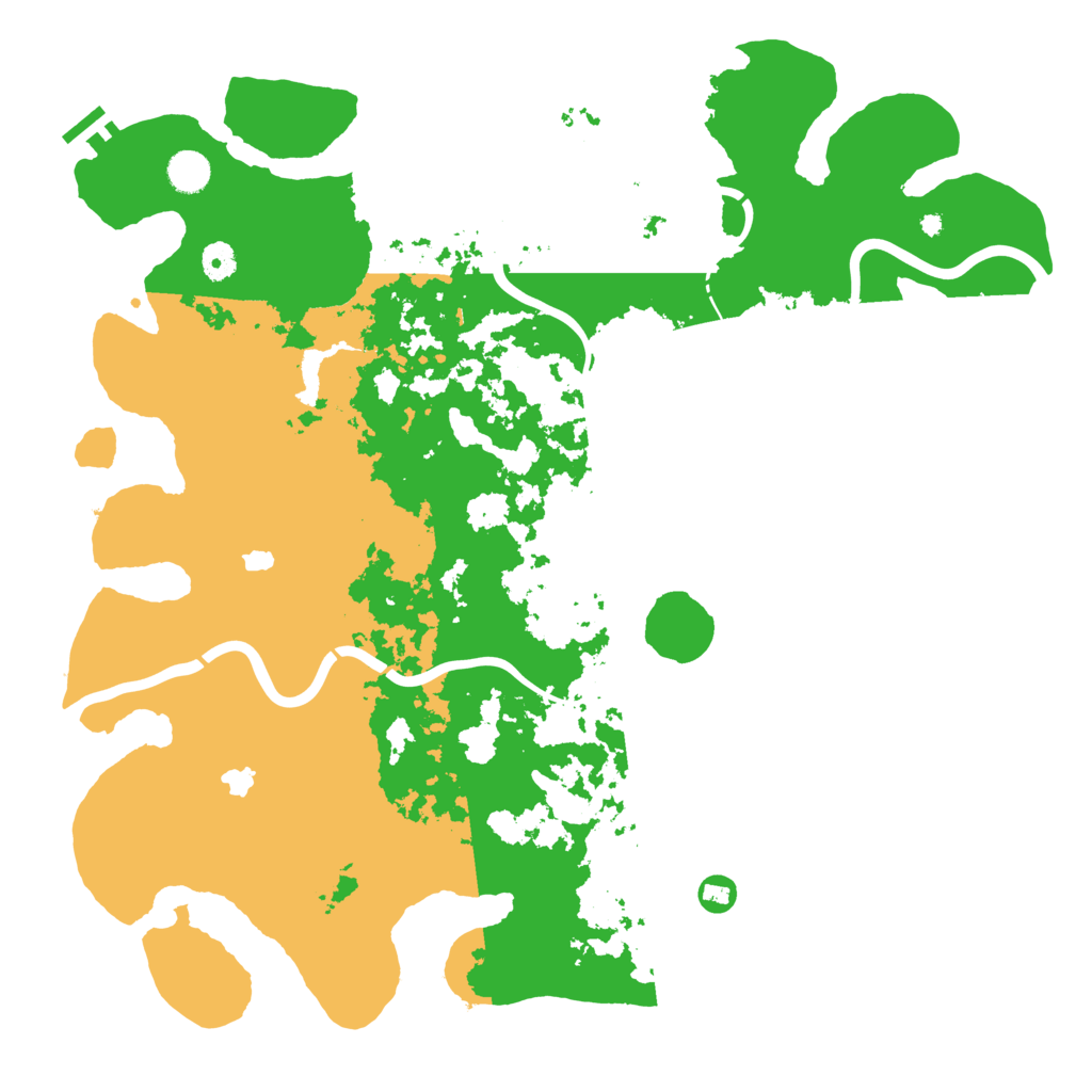 Biome Rust Map: Procedural Map, Size: 4500, Seed: 1236955531