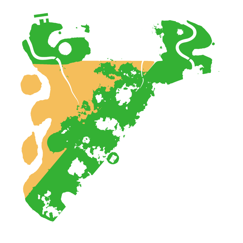 Biome Rust Map: Procedural Map, Size: 3500, Seed: 1841053230