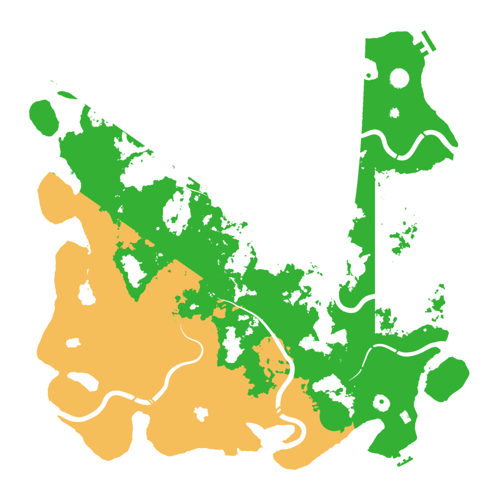 Biome Rust Map: Procedural Map, Size: 4500, Seed: 134748709