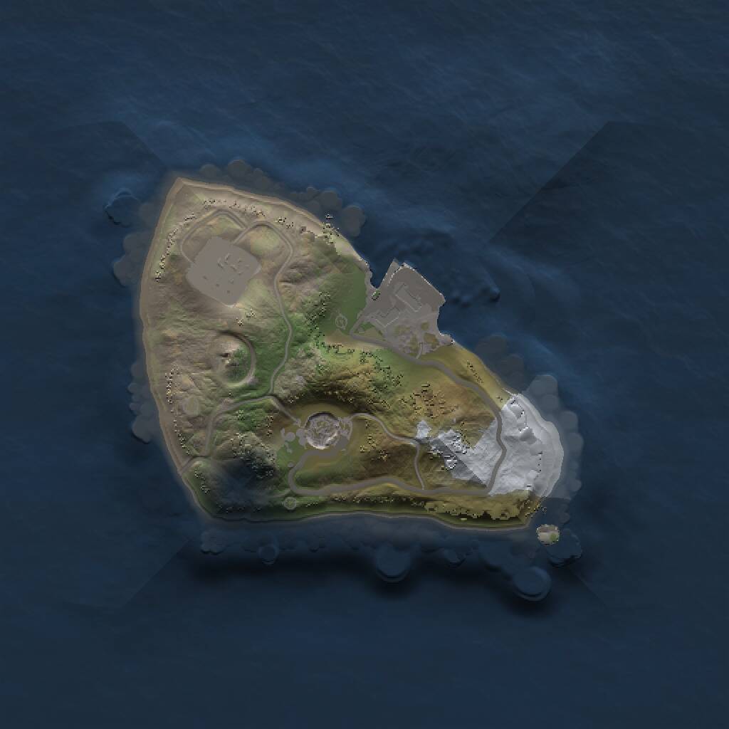 Rust Map: Procedural Map, Size: 1300, Seed: 1151836916, 2 Monuments