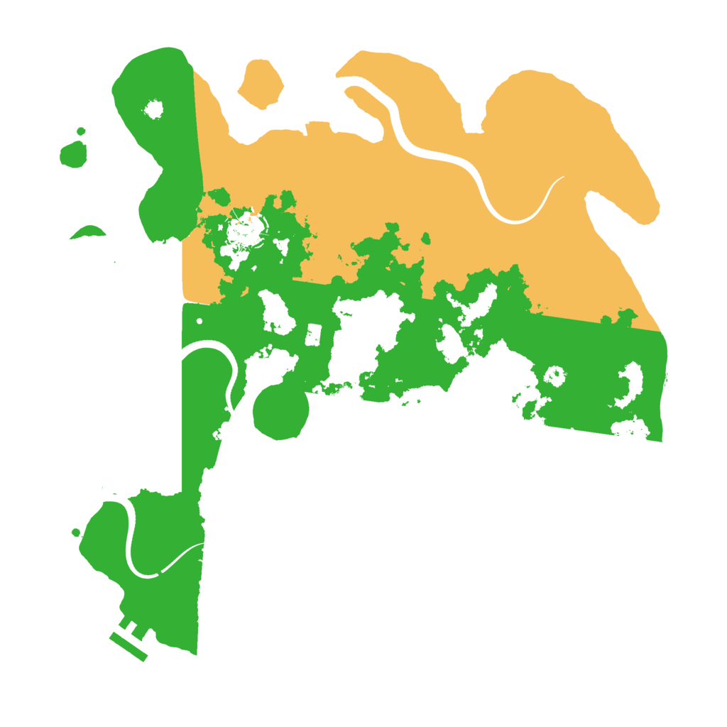 Biome Rust Map: Procedural Map, Size: 3500, Seed: 446136095