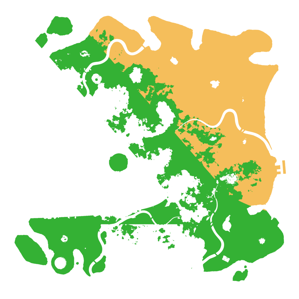 Biome Rust Map: Procedural Map, Size: 4500, Seed: 628302375