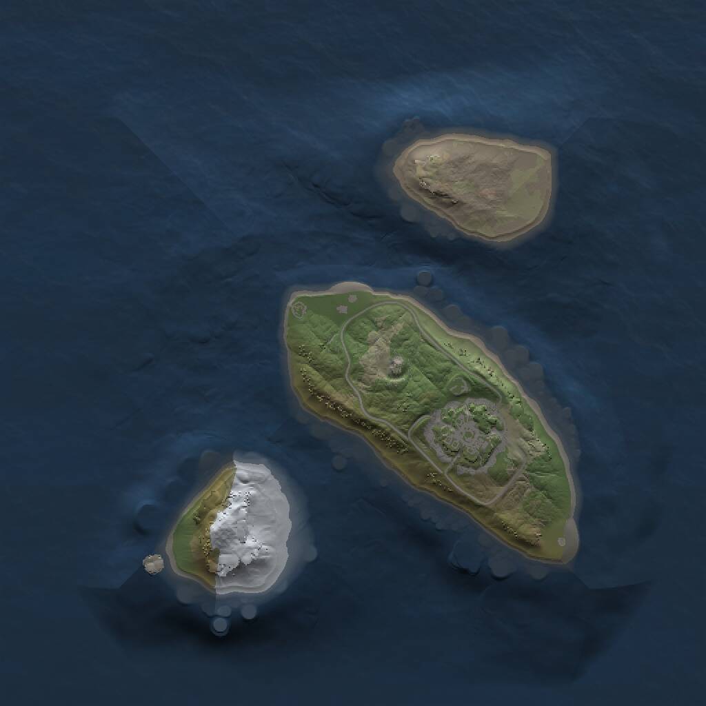 Rust Map: Procedural Map, Size: 1400, Seed: 618059867, 2 Monuments