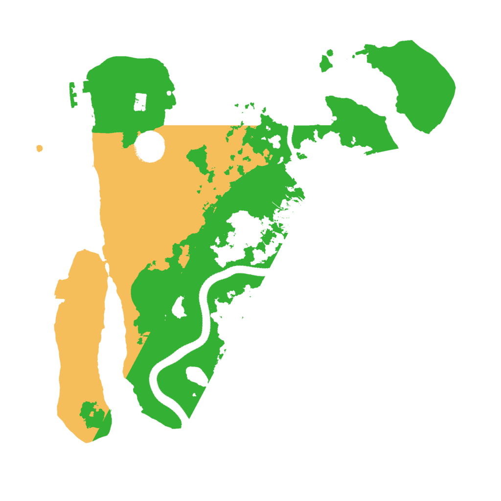Biome Rust Map: Procedural Map, Size: 3000, Seed: 28844