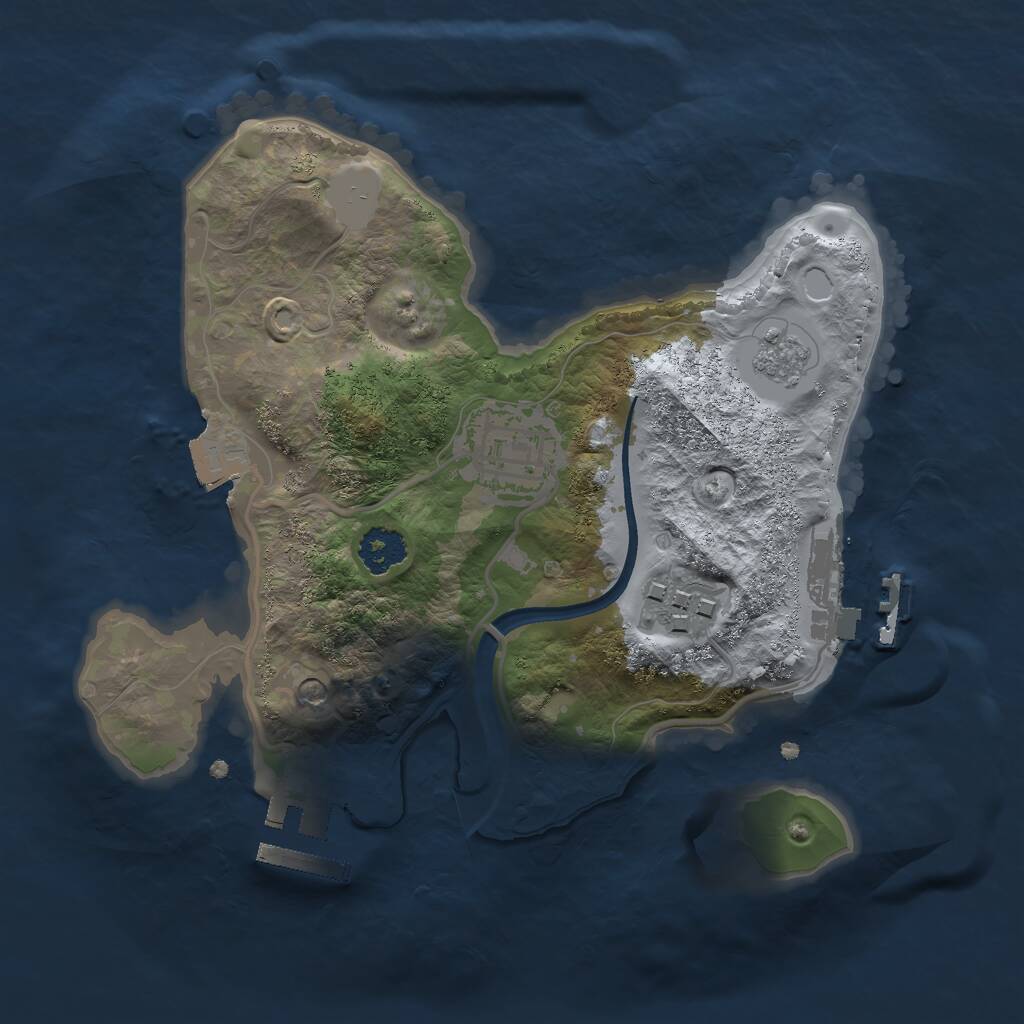 Rust Map: Procedural Map, Size: 2222, Seed: 20260221, 7 Monuments