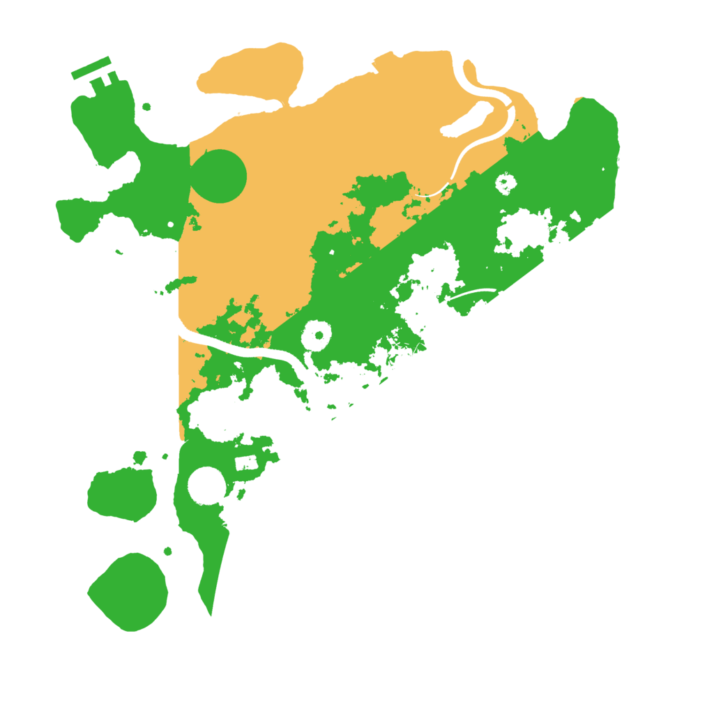 Biome Rust Map: Procedural Map, Size: 3500, Seed: 679104