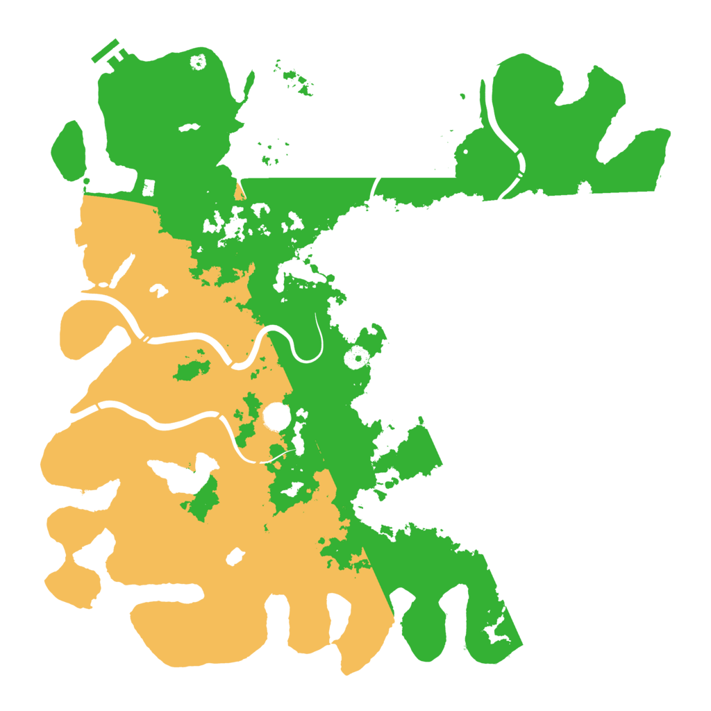 Biome Rust Map: Procedural Map, Size: 4500, Seed: 25843557