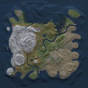 Thumbnail Rust Map: Procedural Map, Size: 3500, Seed: 6967420, 15 Monuments