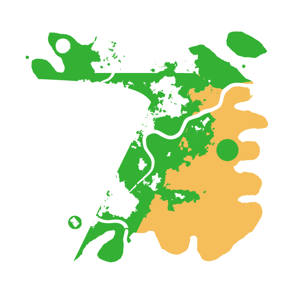 Biome Rust Map: Procedural Map, Size: 3500, Seed: 6967420