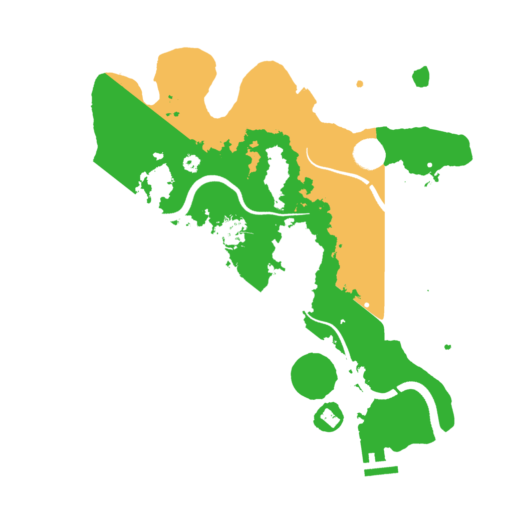 Biome Rust Map: Procedural Map, Size: 3000, Seed: 26232
