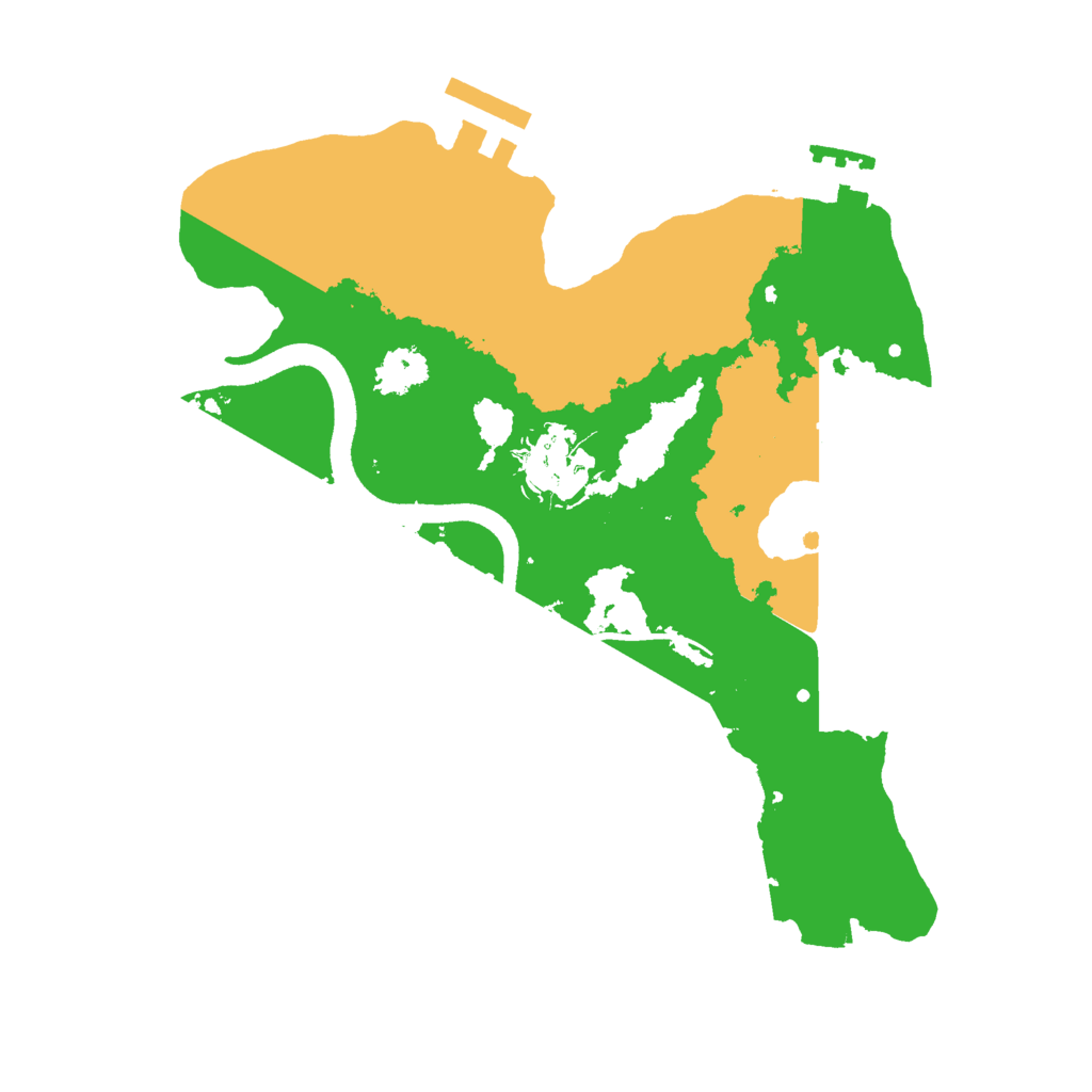 Biome Rust Map: Procedural Map, Size: 2500, Seed: 1994925040