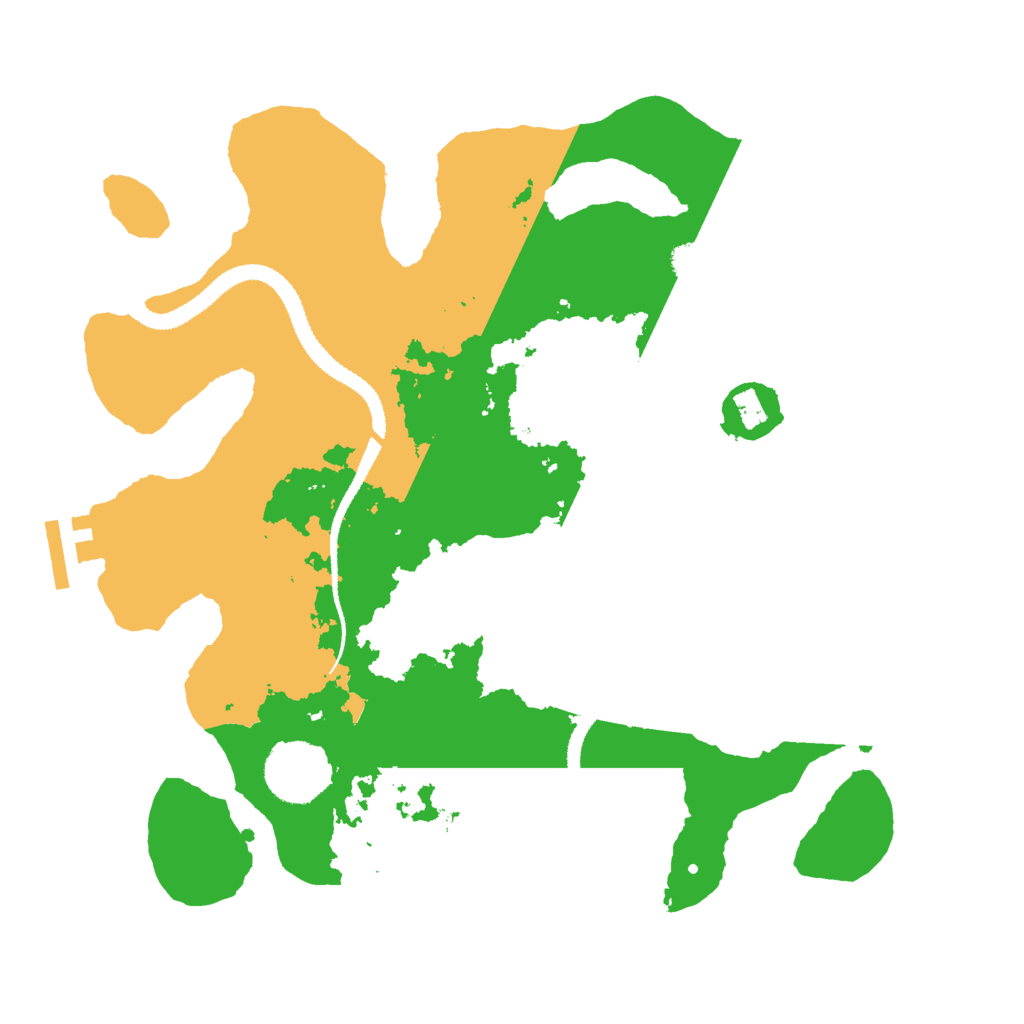Biome Rust Map: Procedural Map, Size: 3000, Seed: 45768
