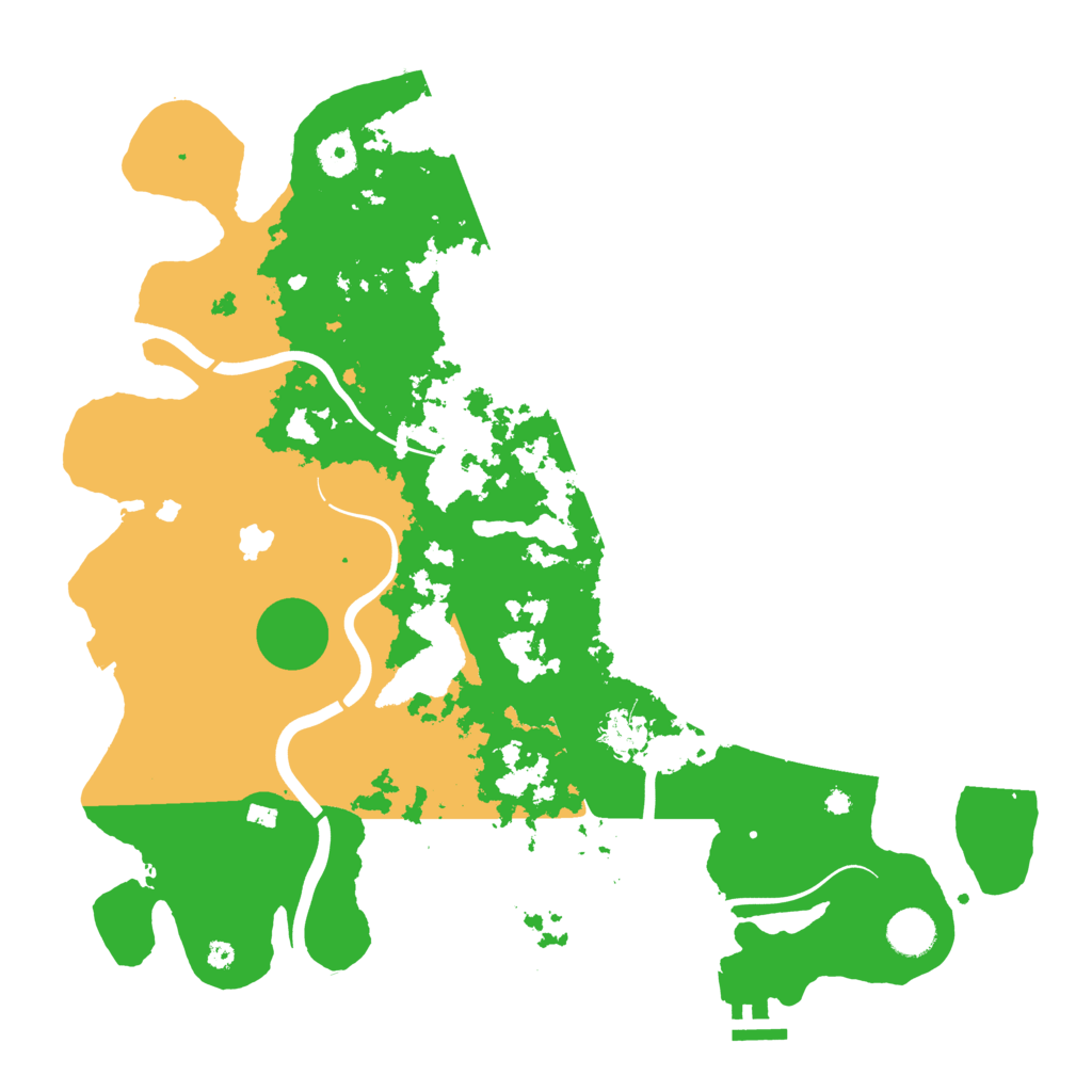 Biome Rust Map: Procedural Map, Size: 4000, Seed: 39999