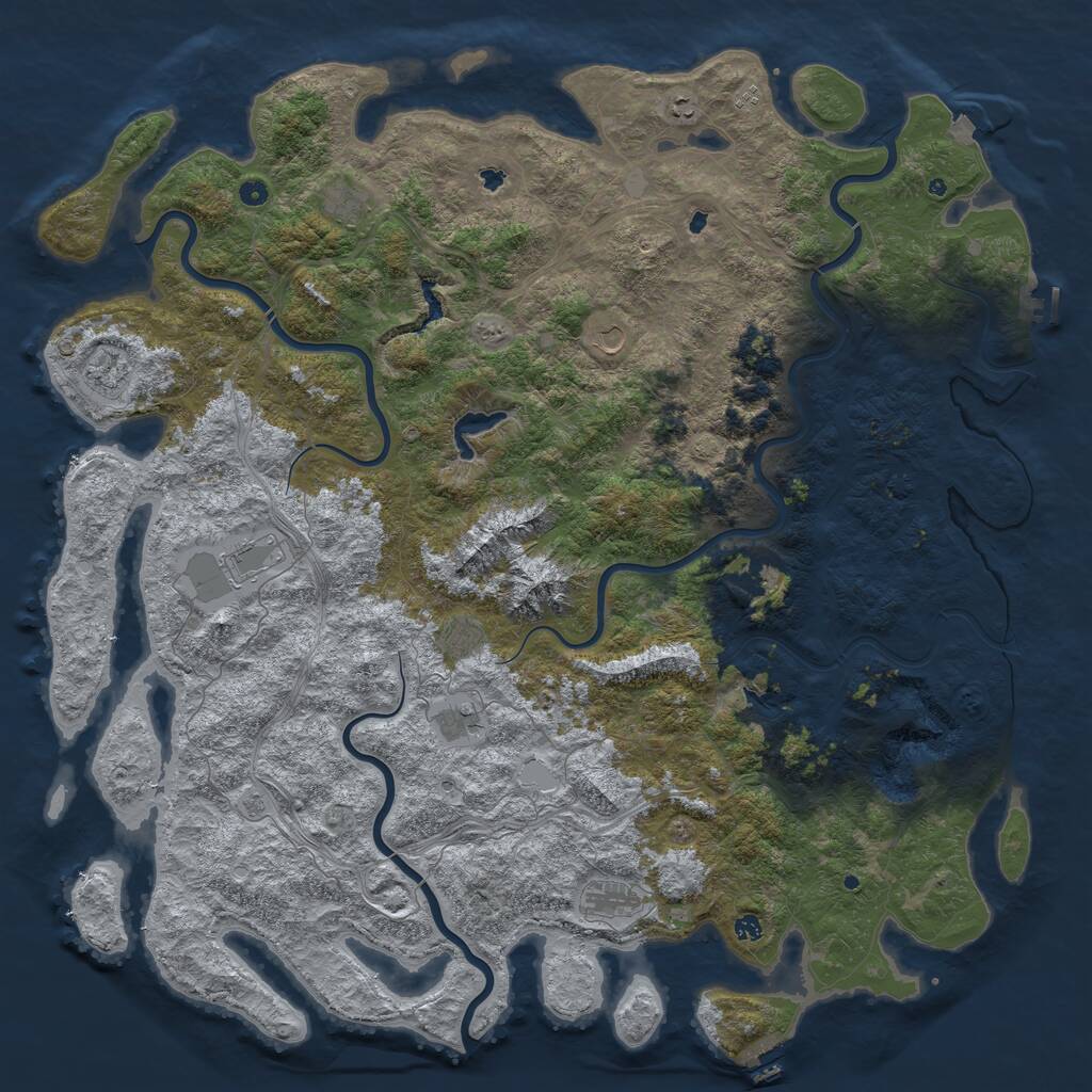 Rust Map: Procedural Map, Size: 6000, Seed: 20260222, 17 Monuments