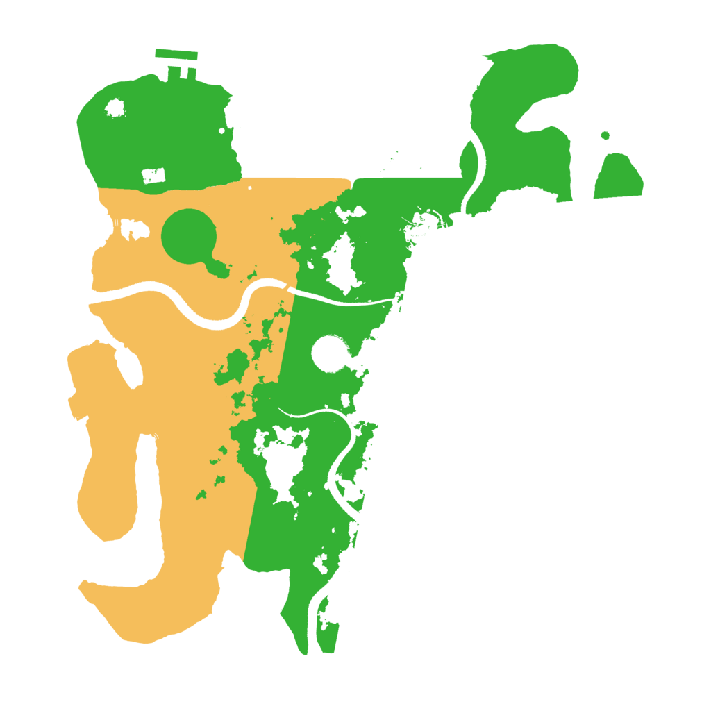 Biome Rust Map: Procedural Map, Size: 3400, Seed: 636345975